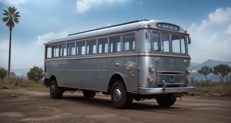 flying silver bus<lora:Retro-Futurism_v2:0.7>, (photorealistic:1.3), best quality, ultra high res, intricate details