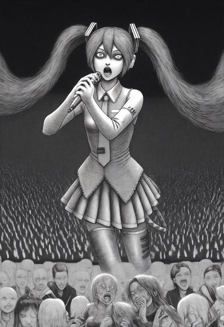 Junji Ito Style [Illustrious/PDXL] v1-Illustrious