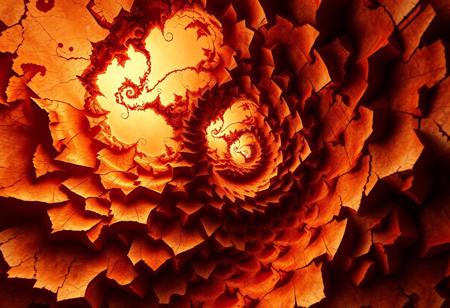 tense atmosphere, warm but painful, fractal patterns extending infinitely, each cut repeating itself deeper into the void, soft glowing light amidst complex, spiraling forms, agitated and restless energy, jagged fractals representing deep wounds, fatigue woven into the repeating patterns, warm amber and faded reds looping endlessly, cracks forming in recursive detail, stale yet infinite, disappointment spiraling deeper, distant light reaching fractal depths but barely touching, worn and broken but endlessly repeating, surreal fractal abstraction, high-resolution, fragmented but cohesive, intricate yet oppressive, emotional depth fractally expanding, (calm and peaceful:-1.8), (vibrant and happy:-1.9), (sharp clarity:-1.6), (simple and static:-1.7)