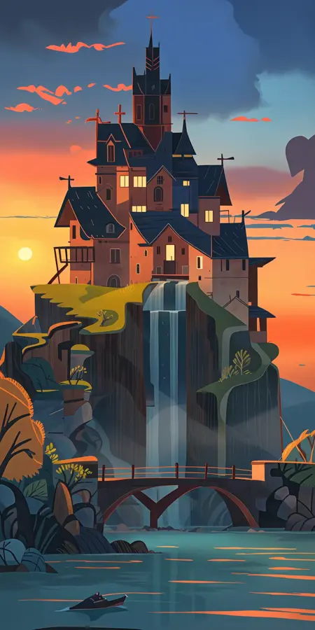 扁平插画_Song of the Sea