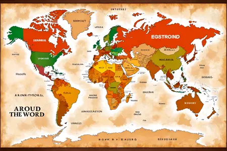 Simple Wildcards Vision Background Around the World Continents