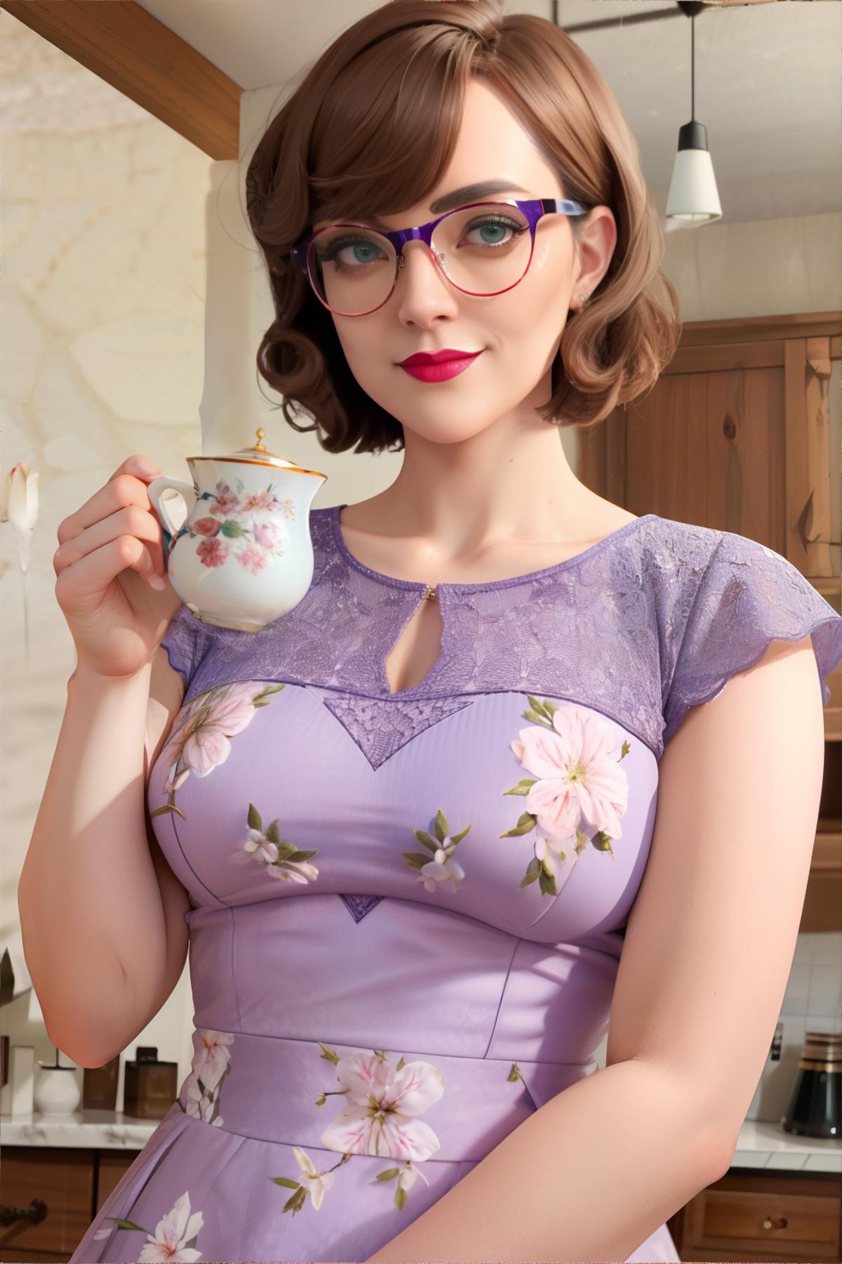 Proper Attire | Vintage Tea Dress - by EDG image by bzlibby