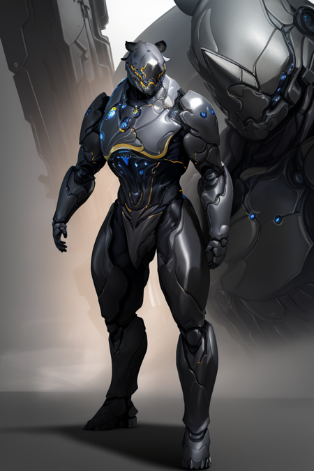 (masterpiece, best quality, high quality, absurdres, soft lighting, film grain, semirealistic), 
(1boy, robot, humanoid, solo, good body), (detailed helmet, rhino), detailed suit, broad shoulder, full body, (sci-fi theme, hard surface),
((dark background:1.4, fog)), <lora:RhinoV1:0.7>