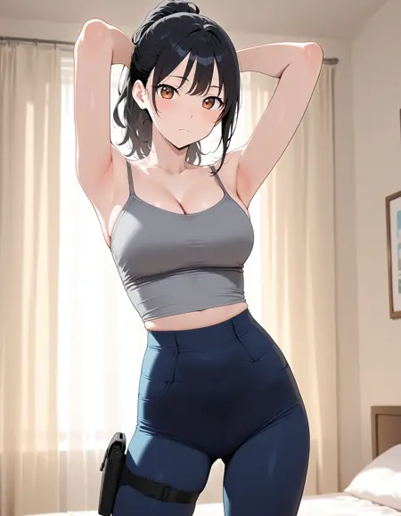 Clothing: Simple yoga suit