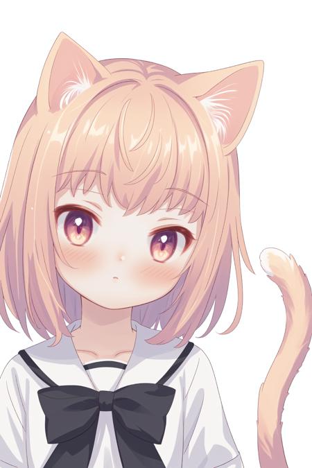 hinako-chan, cat ears, cat tail