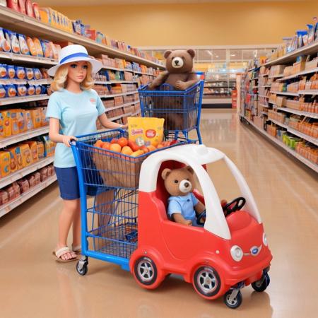 Grocery store car cart - XL SDXL V1.0
