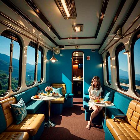 (1girl,  sitting in a train compartment :1.5),  (zoya,  train_compartment ), 
Dining table,  meals,  flowers,  blankets,  pillows,  wine glasses,  plates,  table lamps,<lora:EMS-179-EMS:0.200000>,<lora:EMS-265871-EMS:0.500000>,<lora:EMS-266663-EMS:0.800000>