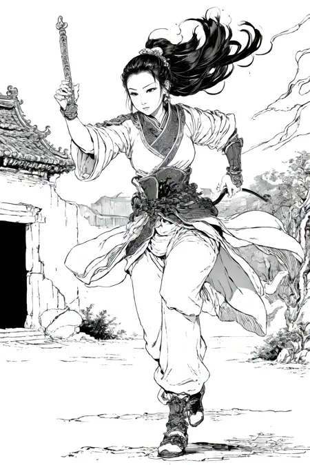 PAseer的武侠插画/PAseer's WuXia Line-illustration