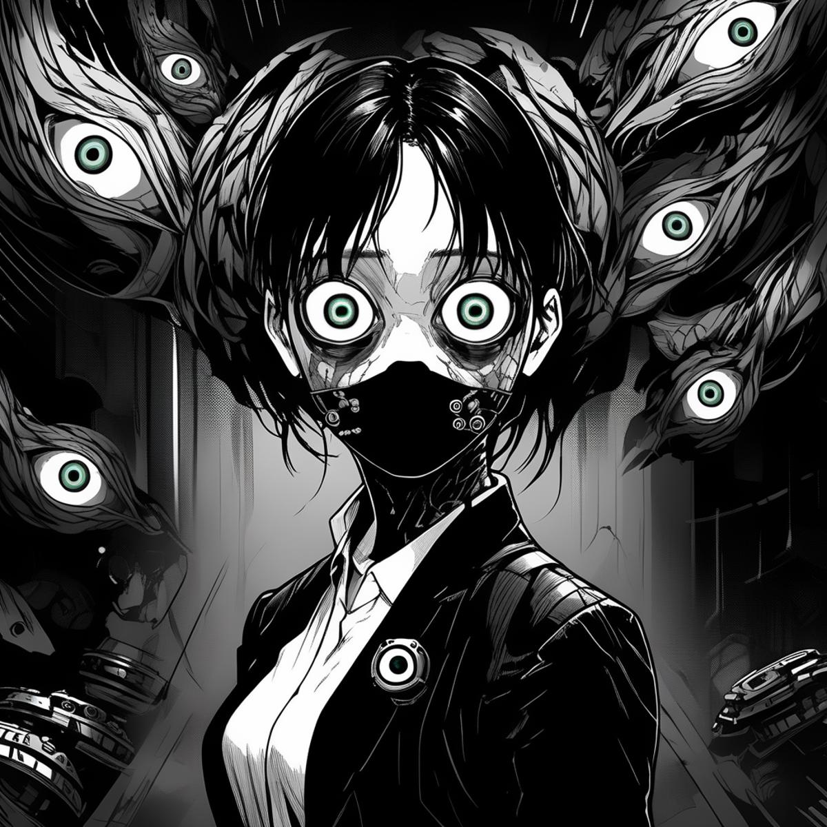 Junji Ito Style {SDXL Now Supported} image by nazzul