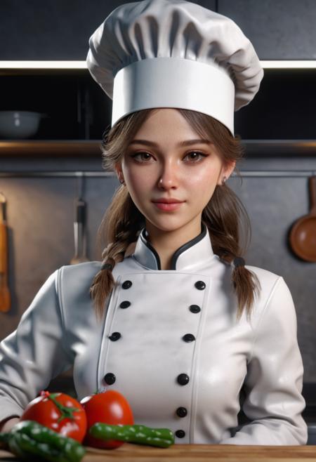 3D render young woman chef in kitchen
<lora:3DNextGen_JRPG_KMMO_Dim32:1>