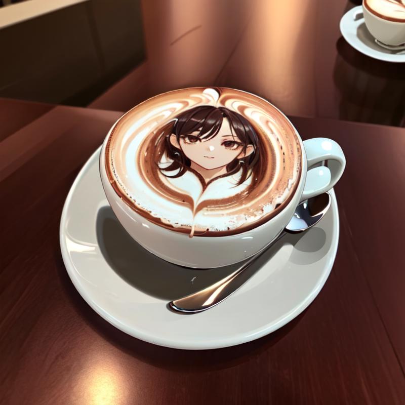latte art(character) image by zoca