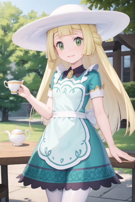 [PonyXL + 1.5] Pokemon - Lillie (Old) Teatime Outfit