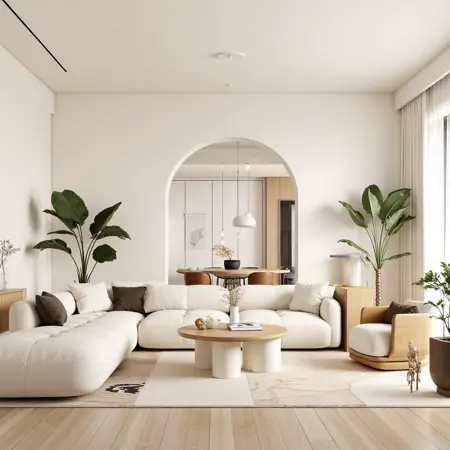 Cream style living room