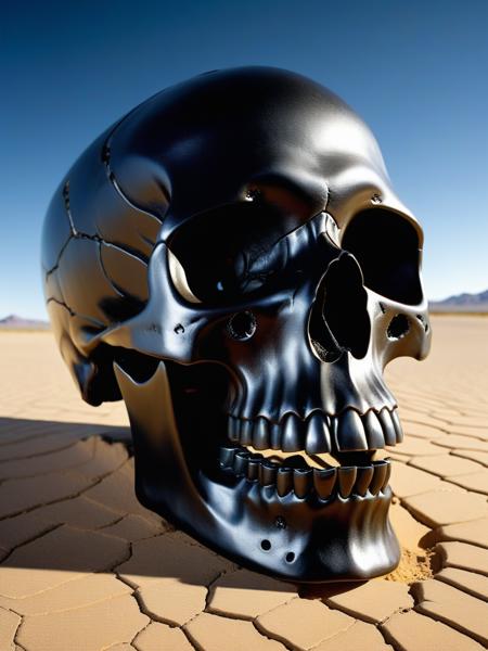 <lora:04Vintageillustration_Hap_XL:3.3>,Norman Rockwell style Full-length, progessional photograph of ((An obsidian_skull with wide_open_mouth, in a very hot and barren desert) (inside of the obsidian_skull's wide_open_mouth is seen all realities and dimensions of the universe)(all realities and dimensions of the universe is clearly seen inside of the wide_open_mouth of the obsidian_skull ), ((strong fisheye-lens photograph (intense fisheye-view photograph), very low upward looking angle, intricately detailed, very detailed background, layered echo image, Experimental lighting, realisticvision-negative-embedding, epiCRealism ))