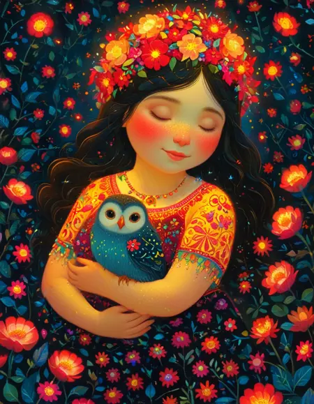 Radiant Floral Folk Style