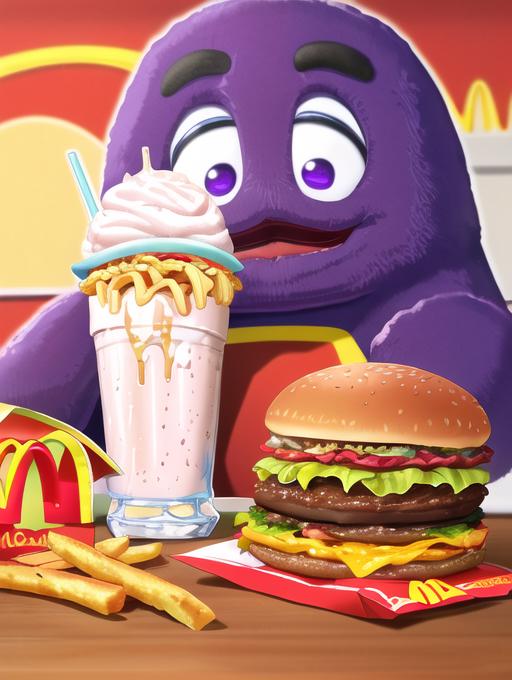 UnOfficial Grimace - McDonald's image by MerrowDreamer