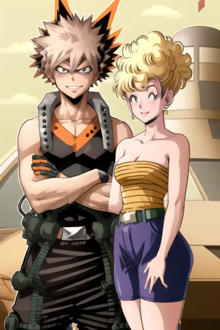 Katsuki Bakugo x Panchy Brief (My Hero Academia x Dragon Ball)