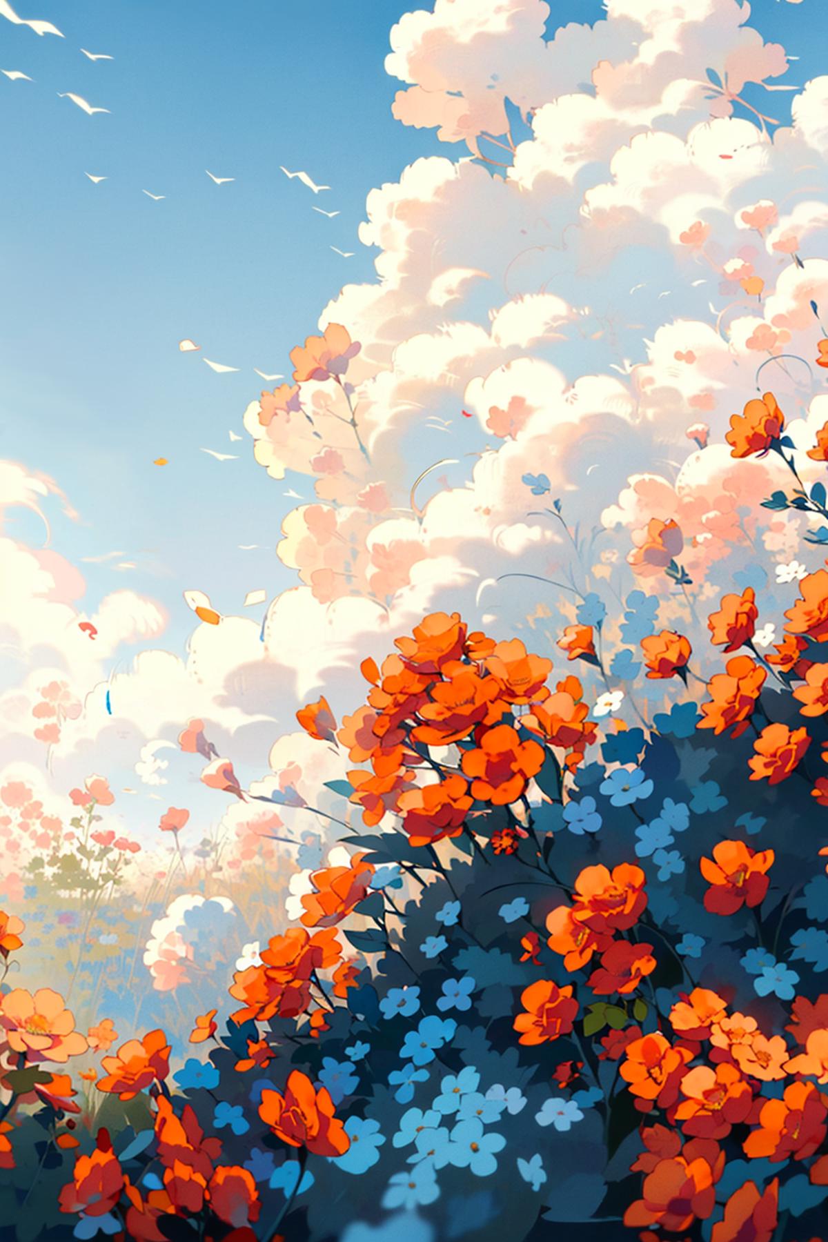 Flower field image by nnna