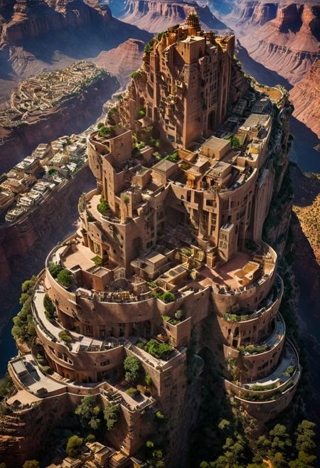 (The colonial city of the future, in the mist-filled Grand Canyon, on an unknown Earth-like planet, 2 moon on sky, Spaceship flight connects colonies, waterfulls:1.3), (Machu Picchu, a mountain settlement, incredibly spectacular:1.2), (Mario Botta:1.3), (avant-garde, future, reality, science fiction, photorealistic), (modern architecture:1.2), 
(Large Files, Ultra Realistic, 8K, 16k, FHD, HD, VFX, Perfect, Photography, composition, Architecture Sales Photography, Architecture Competition, Ultra High Resolution, Cinematography, High Resolution Image:1.1), (dramatic lighting, direct sunlight, ray tracing, clear shadow:1.2),  (real landscape:1.1), (blurred background:1.0), (urban background, more_details) ,
ac_neg1, great lighting, clear, hillscastel, extrusionbuilding, vertical