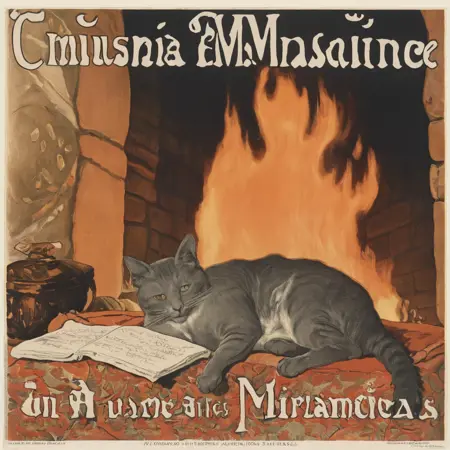 Vintage poster styles around 1900