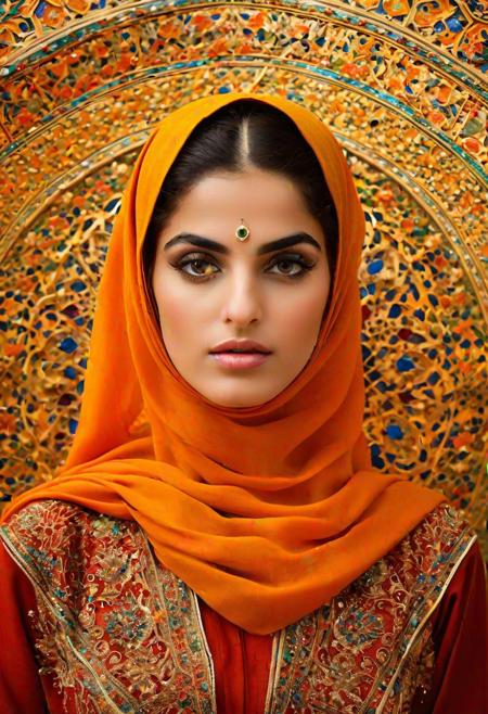 Persian color palette , Persian art, Persian girl, Persian, Iranian, Iran,(Event Photography by Anwar Hossain and Terry Deglau:1.2), award winning, Gigginox , (aesthetic of conceptual art with volcanic atmosphere:0.5), screen space reflections (ssr), absolute sharpness, f/11, symmetry and balance, distinctive breathtaking magnum with delicate details, (beige and coral colors:0.1), <lora:MJ52:0.5> <lora:xl_more_art-full_v1:0.5>oil painting:0.1),  (best quality, 8K, high resolution, extreme detail, outstanding composition:1.4), art by Jeremy Mann, god rays, dramatic light,   (oxygen-rich air and sheltered atmosphere, snowy, aesthetic of hard - edge painting:0.1),