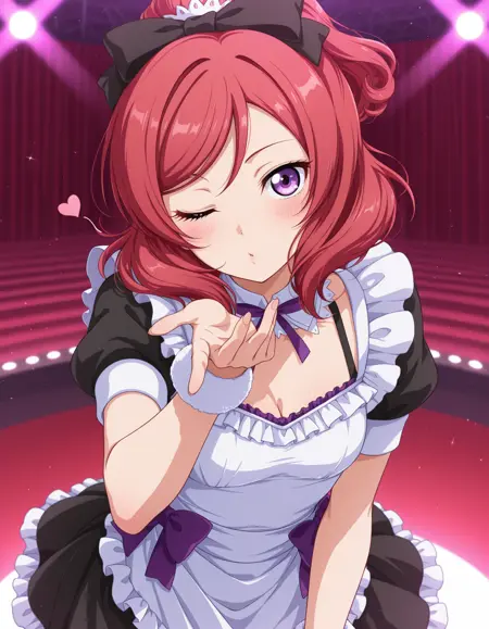 Nishikino Maki mogyutto_"love"_de_sekkin_chuu! /西木野真姫 ”もぎゅっと“love”で接近中!”