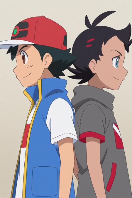Ash & Goh - Pokemon Journeys - (Illustrious) [Commission] V1