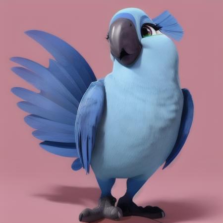 female macaw cartoon character Carla