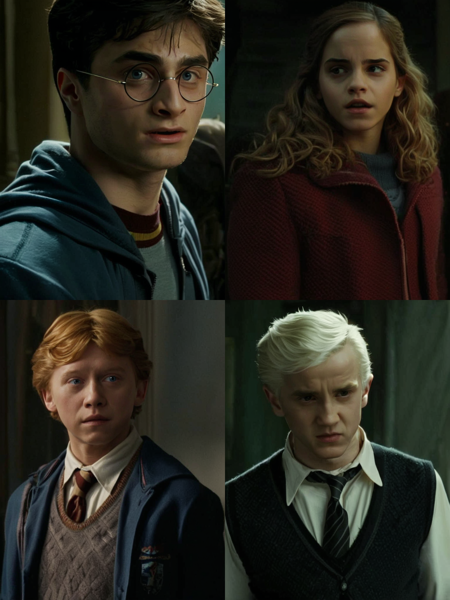 Harry Potter Characters Pack LoRA | Hermione Granger, Draco Malfoy PRP v1