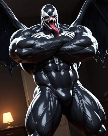 Venom King in Black Action Figure (Marvel Comics) (Illustrious) (AD)