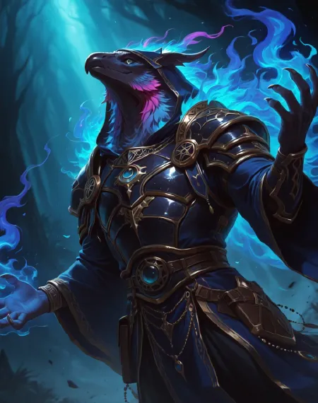 Tzeentch Sorcerer (Warhammer) (Illustrious) (AD)