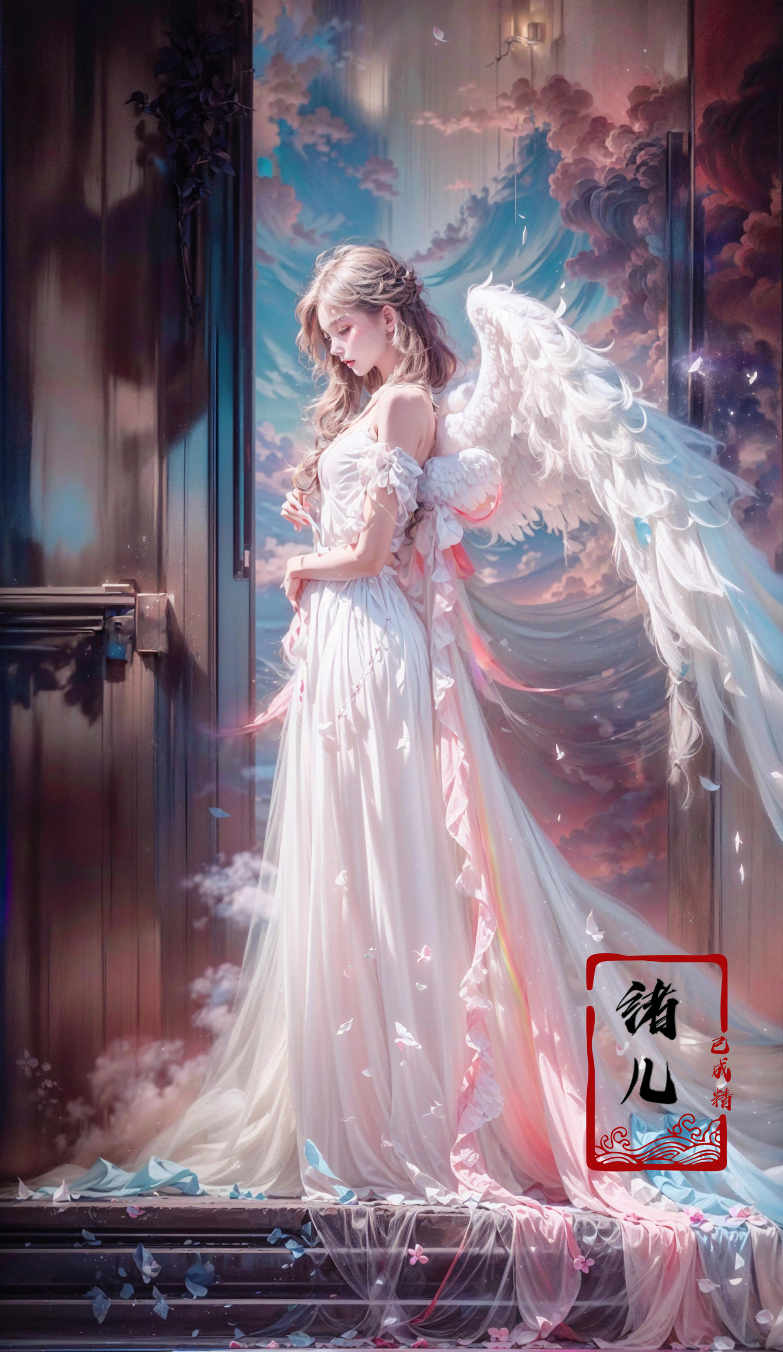 绪儿-绝美彩虹天使 beautiful rainbow angel image by XRYCJ