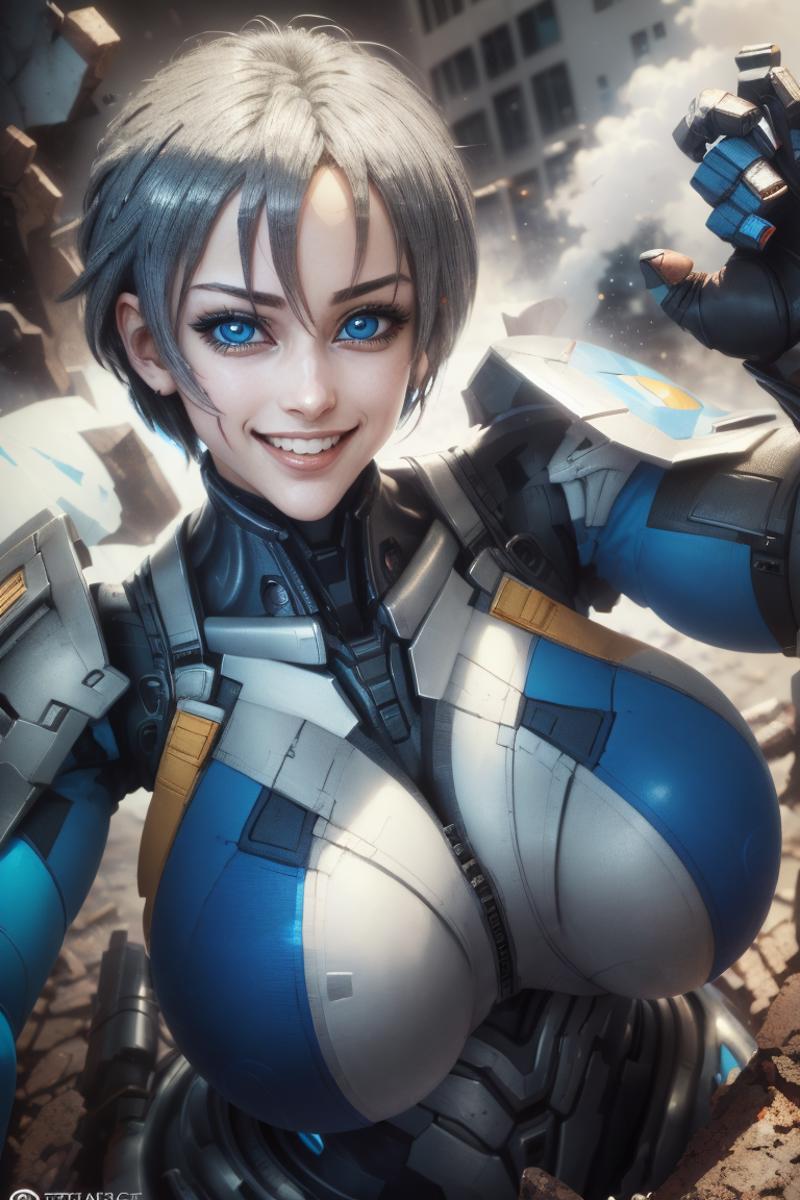 Giant Robowaifu Suit - by EDG image by pope_phred