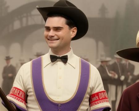 benshapiro person is wearing a sombrero de charro holding golf, screenshot from The Grand Budapest Hotel (2005)