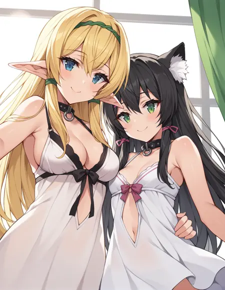 [Request] Rem Galleu & Shera L. Greenwood (How NOT to Summon a Demon Lord) / SDXL Pony Diffusion