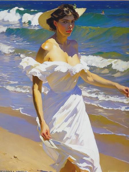 <lyco:LovisCorinth:1.0> artwork by Joaquin Sorolla