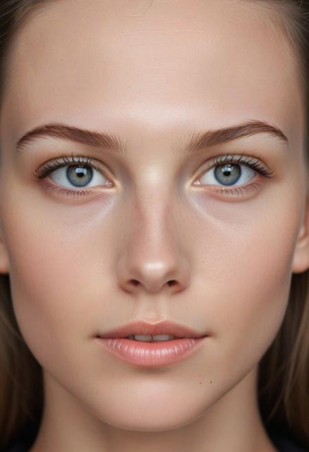 perfect face, pretty, natural skin.