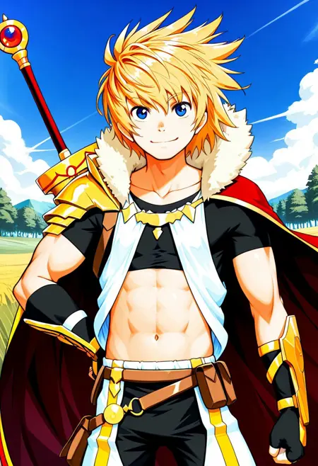 Arthur (Blade Protector) from Diffuse Million Arthur/Million Arthur: Arcana Blood