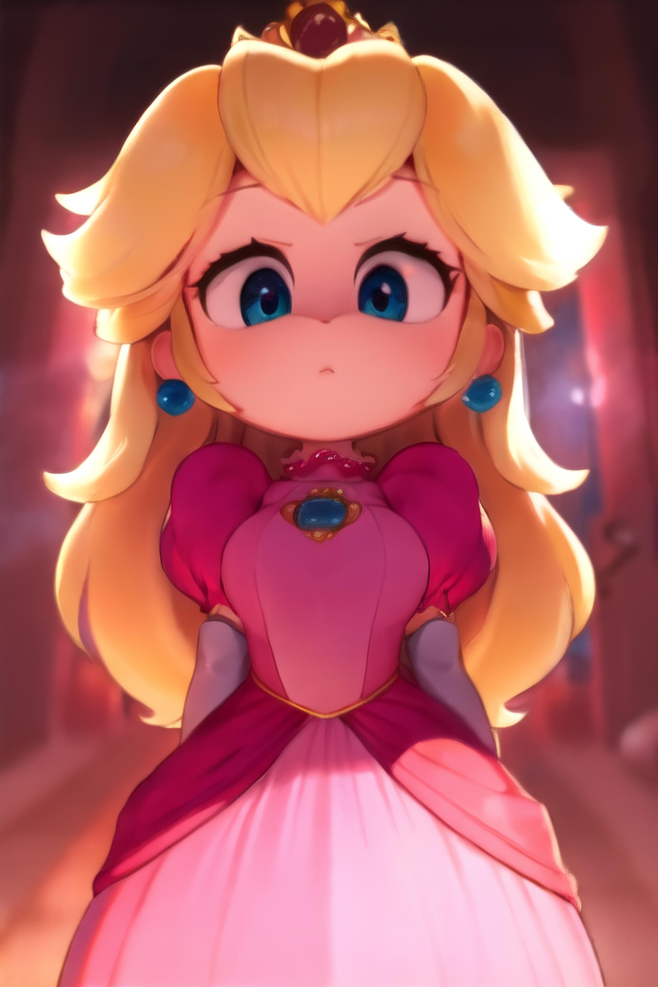 princess peach - The Super Mario Bros. Movie - movie like image by xerberus0