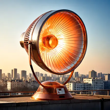 Parabolic halogen heater