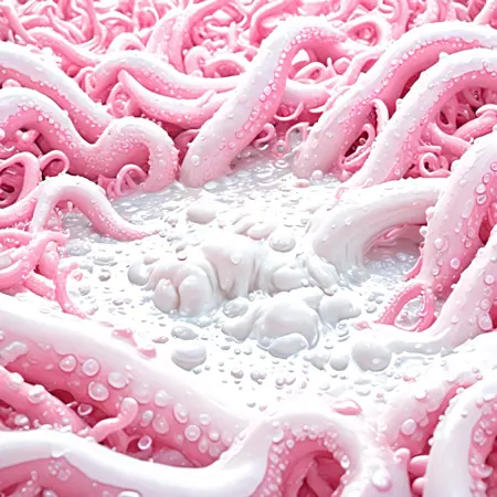 White Pink Tentacle Slime