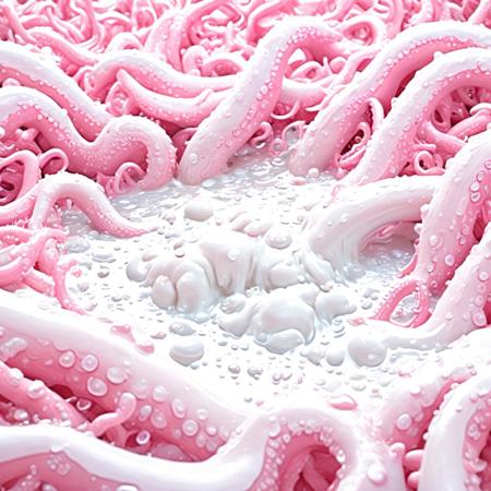 White Pink Tentacle Slime V1
