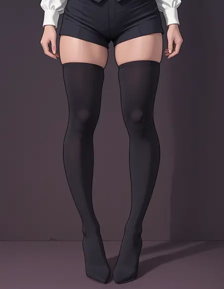 Sock/Stocking Boots (Plain and Rhinestone styles) [Pony/IL]