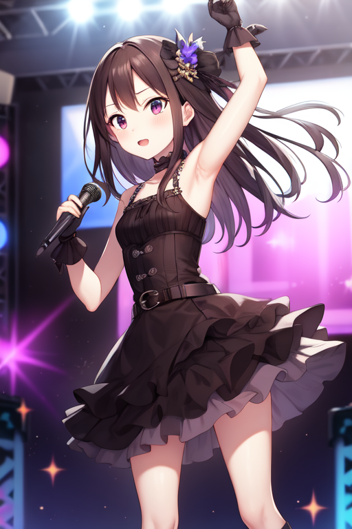 Black Gothic Dress (from the Idolm@ster) image by MassBrainImpact