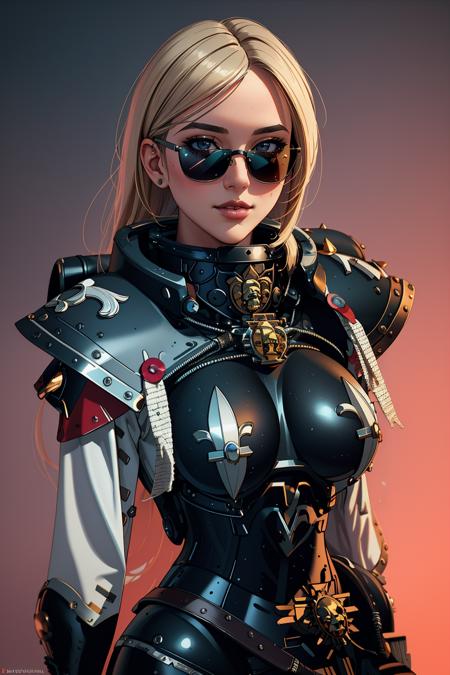 ((Masterpiece, best quality,edgQuality)),solo,1girl,
edgAdepta, looking at viewer, upper body, lips, realistic ,wearing edgAdepta,power armor,shoulder armor,skull emblem
<lora:edgWar40KAdeptaSororitas:1>
Blonde Nadia with sunglasses and a choker <lora:Ultimate_Nadia:0.5>