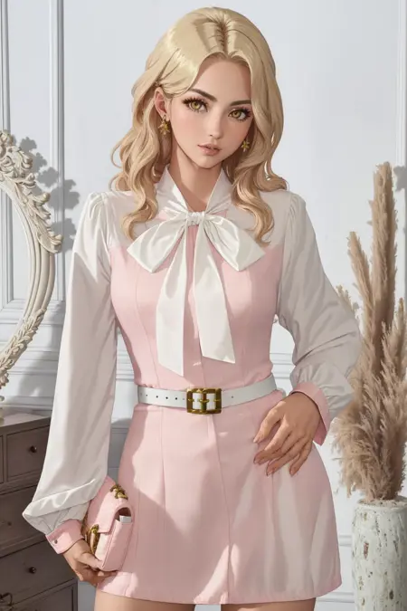 Strictly pink dress №1