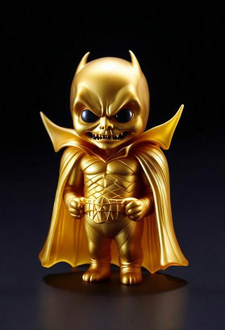 XCYP Art Toy,A sweet Little matte golden dracula, japanese sofubi EVA Material) Artist Design Piece,Award-Winning Lens,Highly Detailed,Ultra High Resolution,32K UHD,Clear Focus,Best Quality,Masterpiece.,