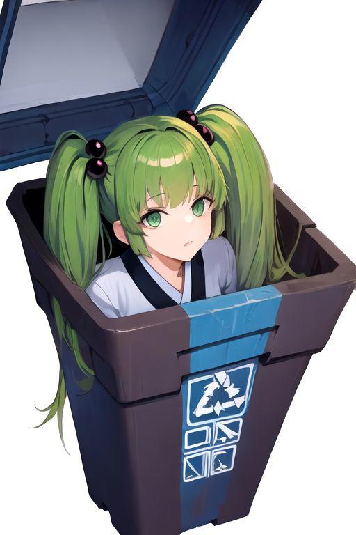 Kasumizawa Miyu | trash can（Blue Archive）霞泽美游 垃圾桶（碧蓝档案） image by TK31