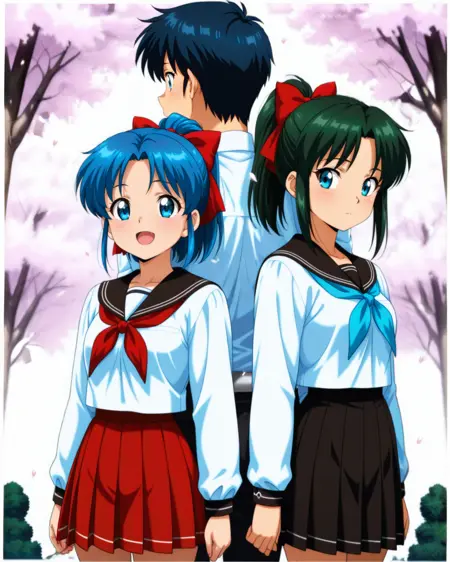 Civitai 三角関係の学生 / Student in a love triangle