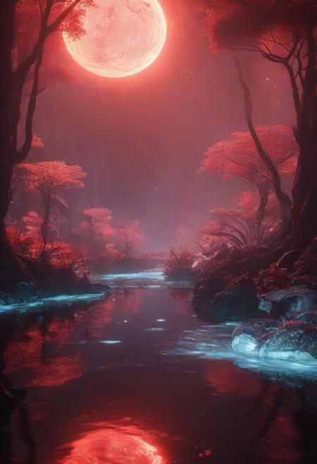 Ultrarealistic. sharp focus, dynamic lighting. play of light, reflection, refraction, Raytracing, Ultra detailed. Alien themed. Alien scenery. alien scenery background. alienworld. An alien fire dragon surrounded by ice.enchanting, cosmic, celestial, ethereal, vibrant flora, magical, luminous, serene, dreamy, radiant, bioluminescent, intricate details, surreal, enchanted forest